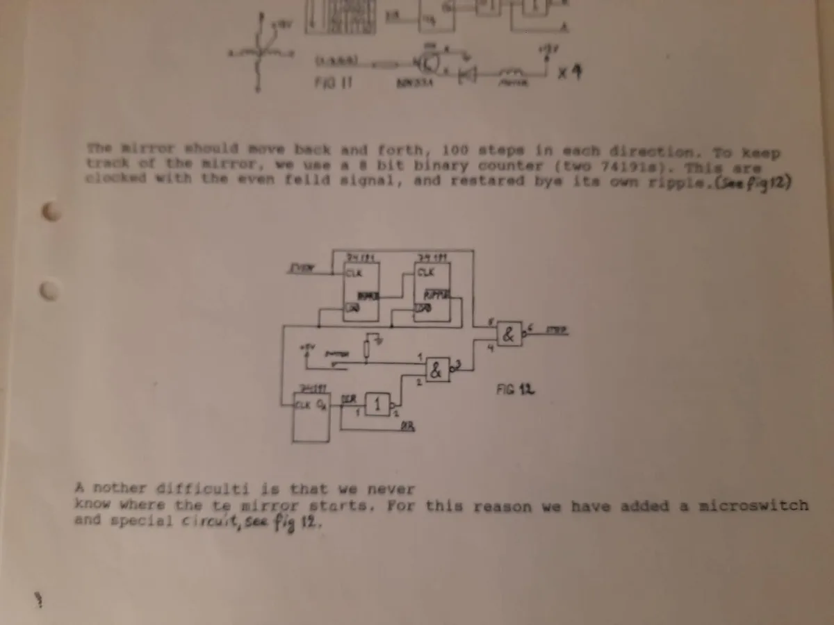 Mirror stepper motor circuit documentation