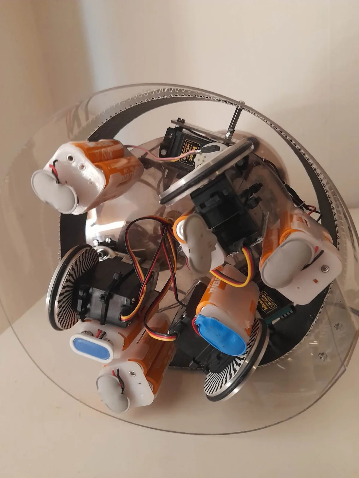 Droidtech ICU2 robot - top view showing internals